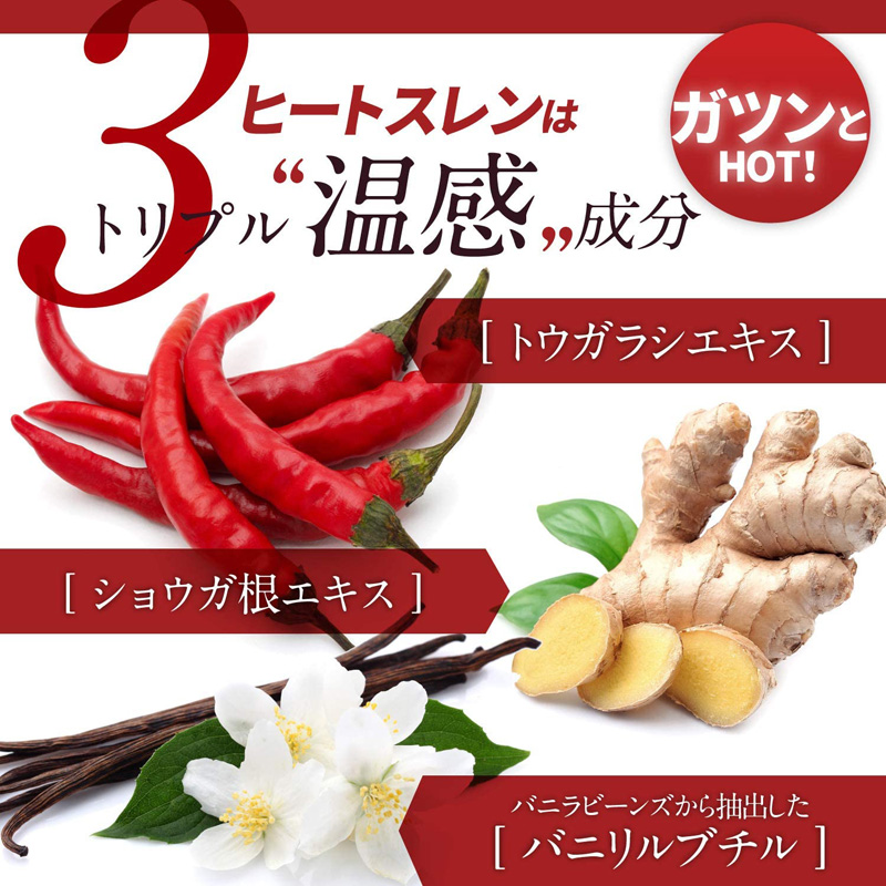 ヒートスレンはトリプル”温感”成分